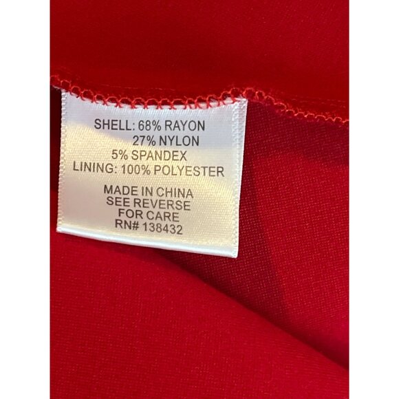 ModCloth Dress Womens Medium Mini Sundress Sleeveless Red Fit Flare Work Casual - Picture 12 of 13